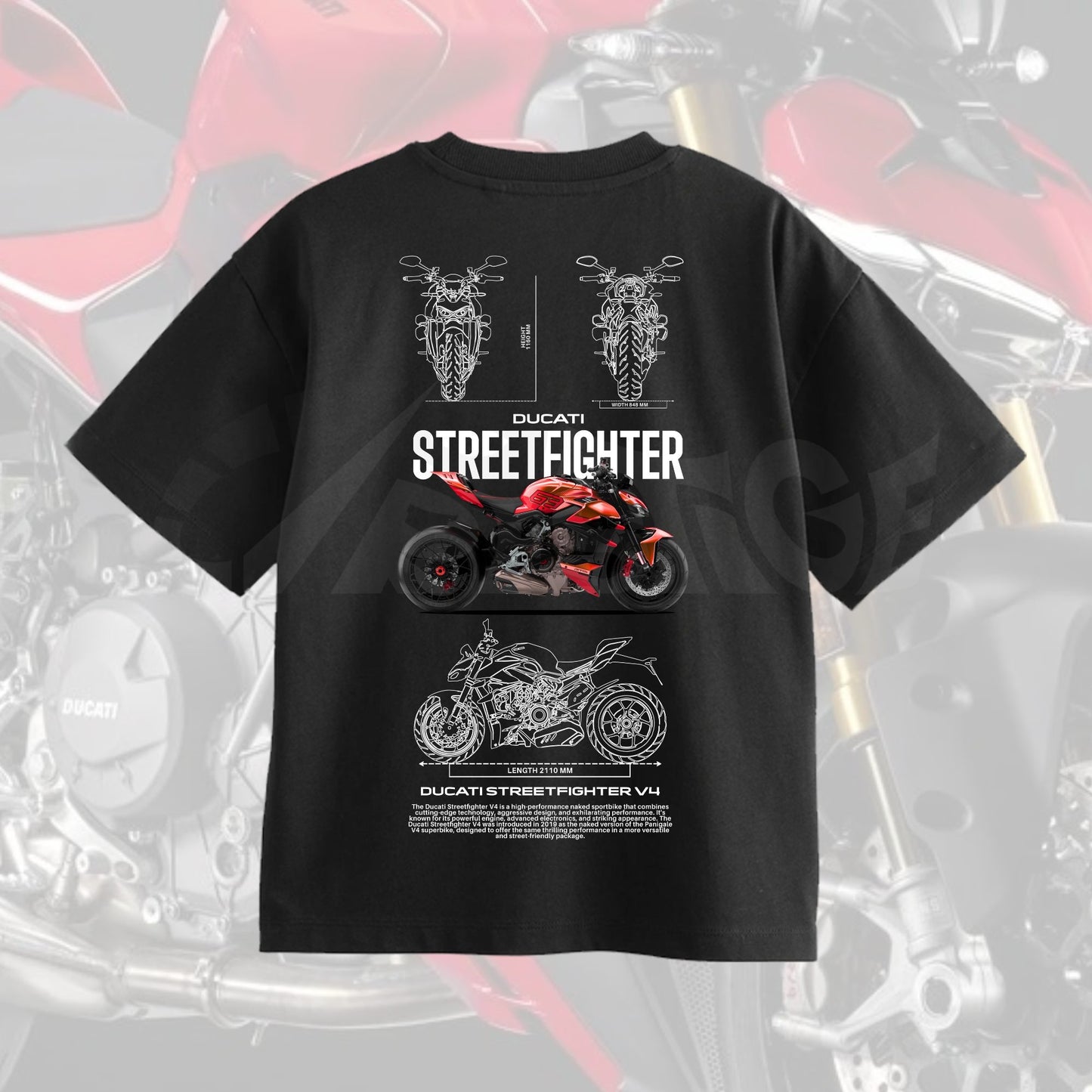 Camiseta Ducati StreetFighter 240gsm