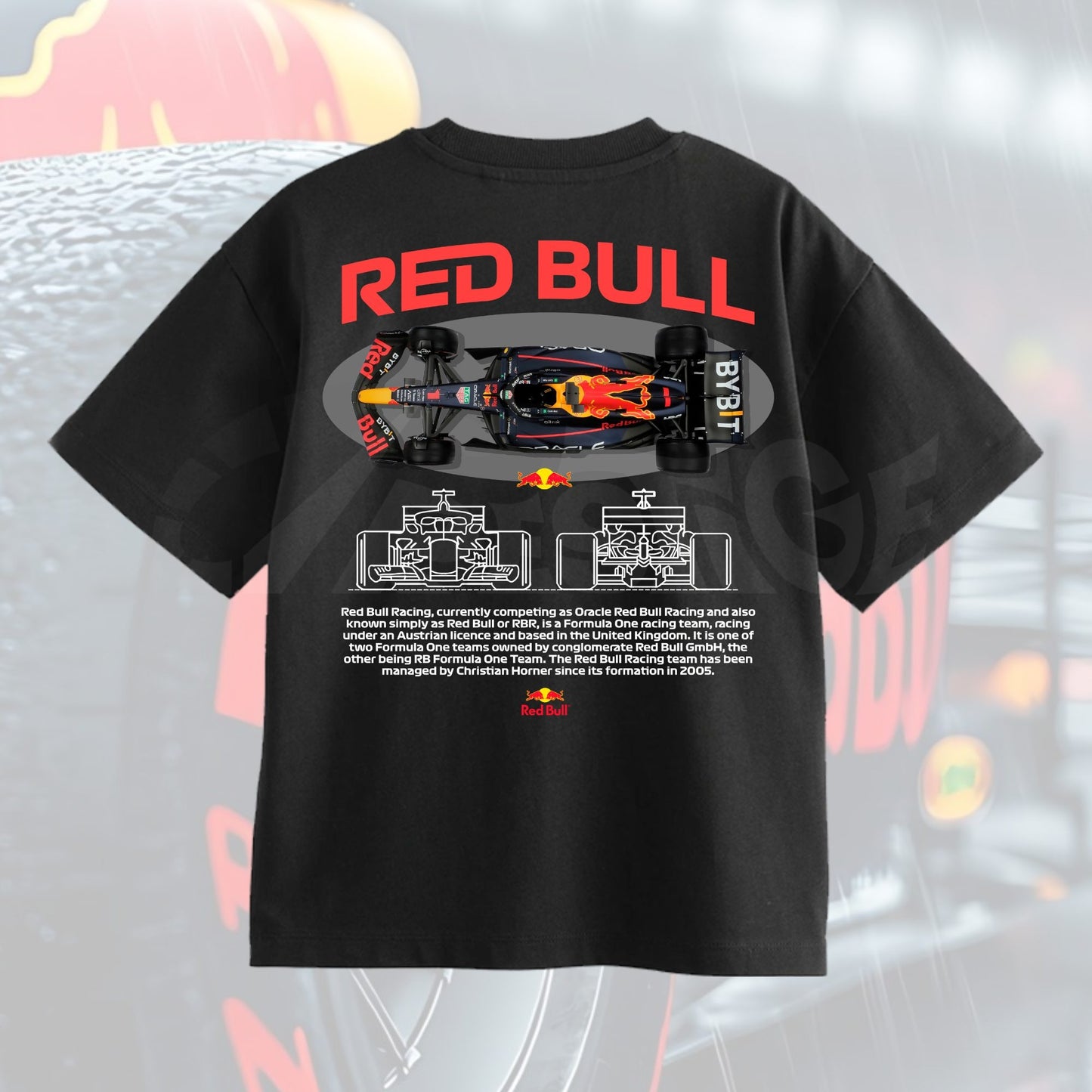 Camiseta F1 RedBull 240gsm