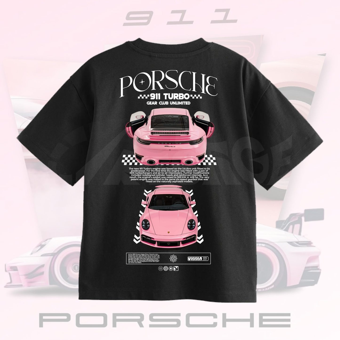 Camiseta Pink 911 240gsm